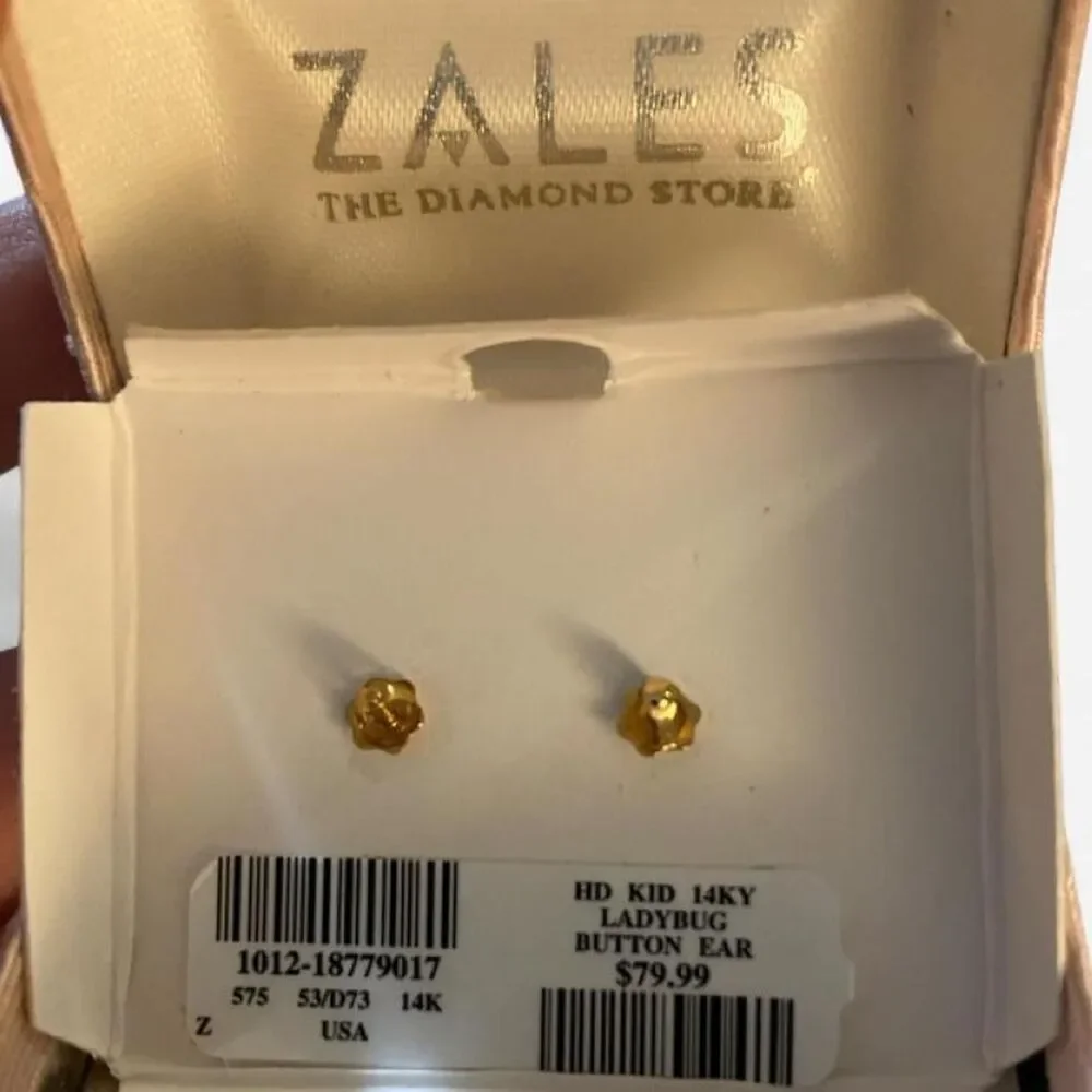 Zales Gold and Red Jewellery